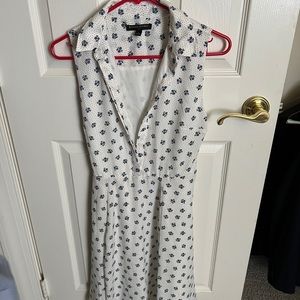 Blue and white flower dress from Banana Republic